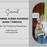 Juara 1 Tunggal Lomba Tari Tradisional Tingkat Nasional